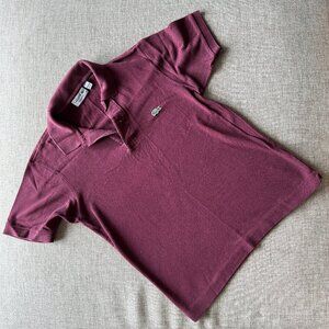 Lacoste Men's Polo in Maroon, Size XS, 100% Cotton
